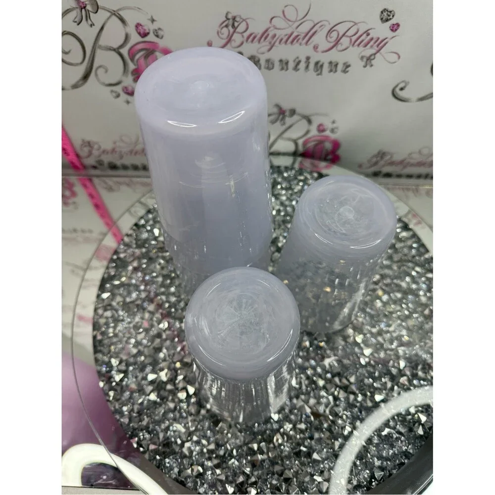 Set of plastic cups colors blueish & Pink Frosted Glasses rose quartz look